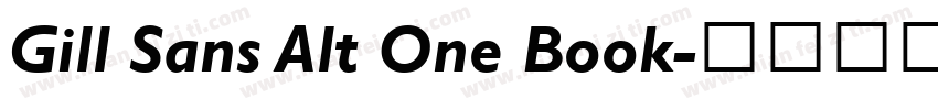 Gill Sans Alt One Book字体转换
